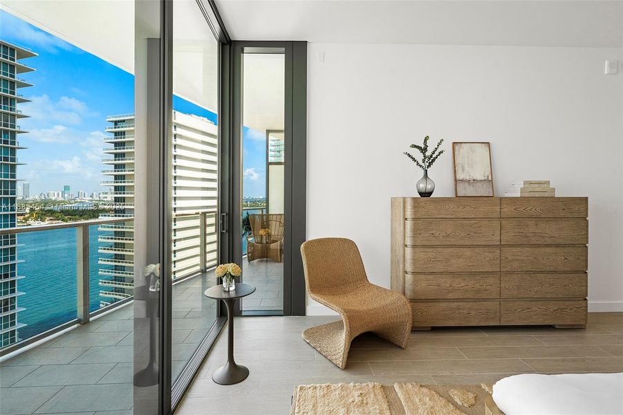 Furnished interior view inside a new home in , Miami Beach (Image 15).