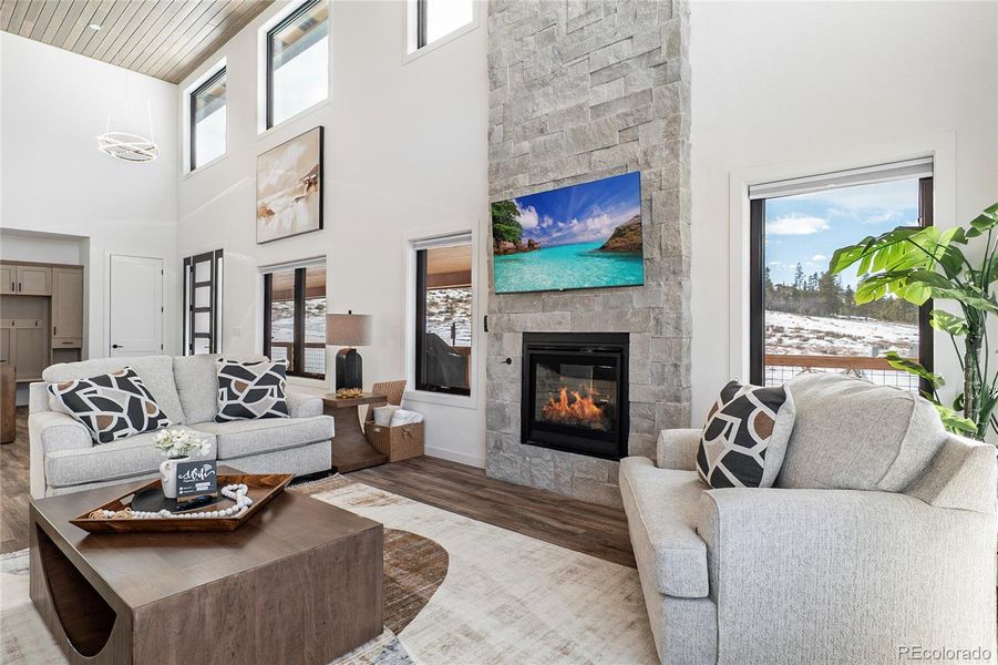 Furnished interior view inside a new home in , Granby (Image 36).