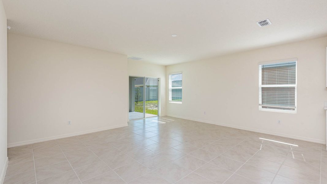 Representative unfurnished interior of a home built from the Lakeside by D.R. Horton in Cypress Bay West, Palm Bay (Image 7).