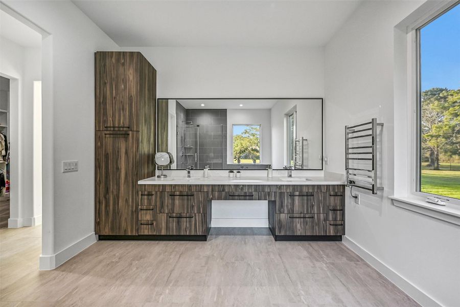 Furnished interior view inside a new home in , Manvel (Image 36).