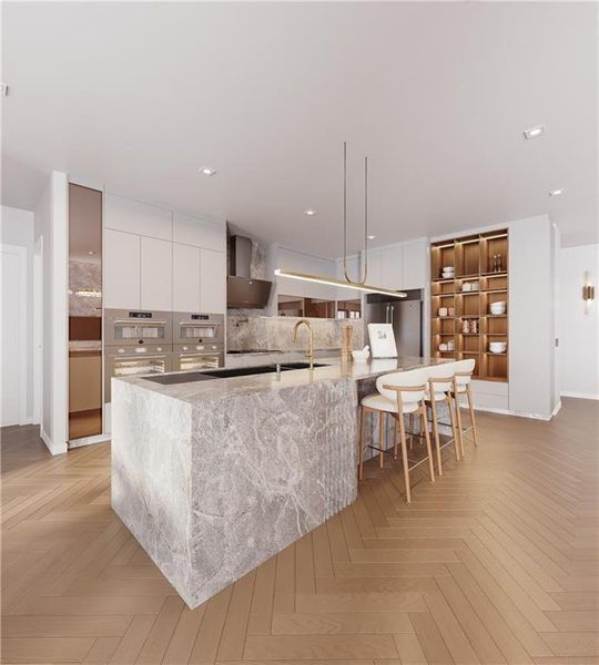 Furnished interior view inside a new home in , Buford (Image 10).