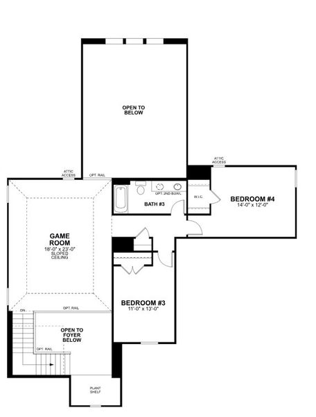 2D floor plan layout for the Caspano by M/I Homes in Barksdale, Leander, TX (Image 4). 2D floor plan layout for the Caspano by M/I Homes in Barksdale, Leander, TX (Image 4).