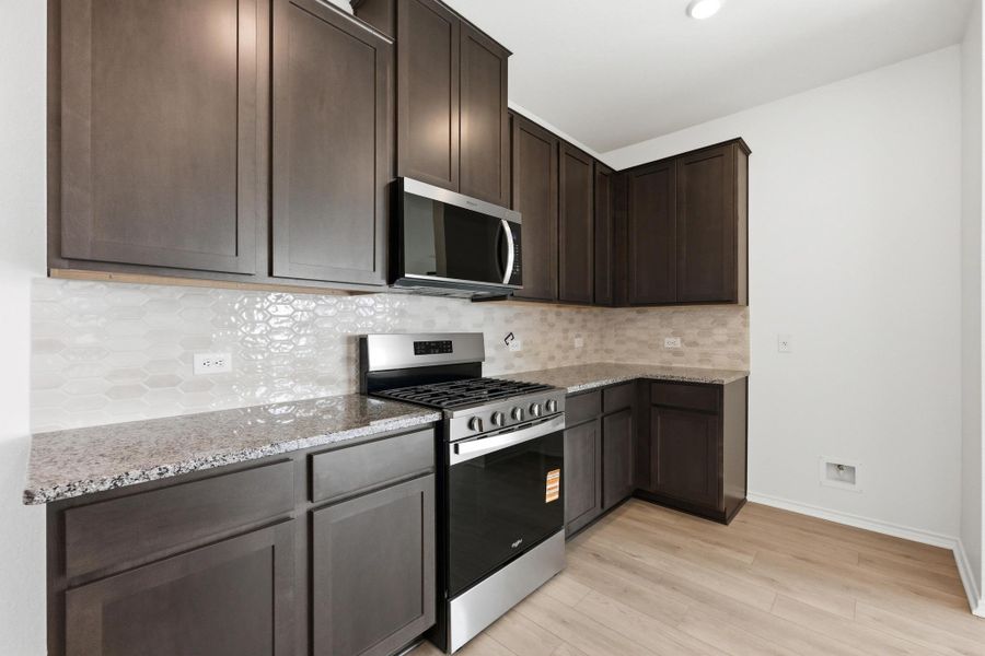 Furnished interior view inside a new home in Salerno - Heritage Collection, Round Rock (Image 11). Furnished interior view inside a new home in Salerno - Heritage Collection, Round Rock (Image 11).