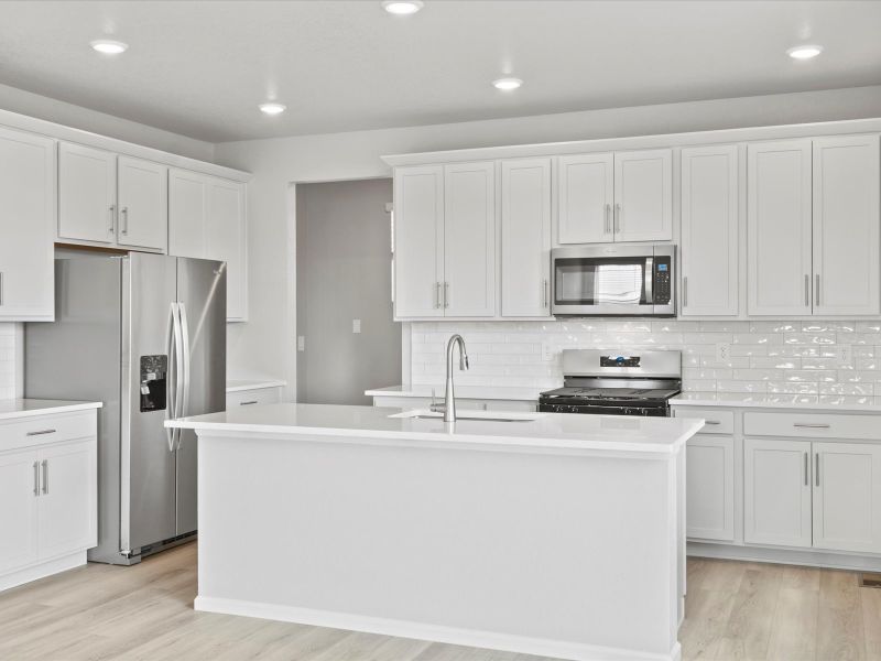 The Chatfield floorplan image taken at a Meritage Homes community in Johnstown, CO