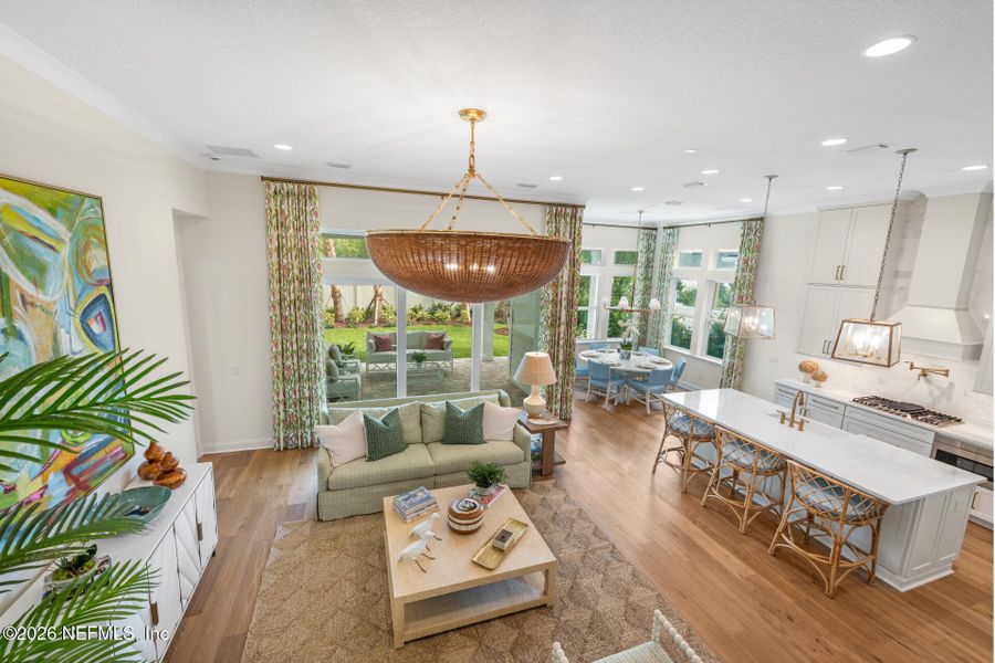 Furnished interior view inside a new home in Reflections at Nocatee, Ponte Vedra (Image 16). Furnished interior view inside a new home in Reflections at Nocatee, Ponte Vedra (Image 16).