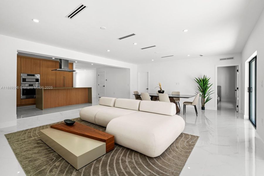 Furnished interior view inside a new home in , Miami (Image 3). Furnished interior view inside a new home in , Miami (Image 3).