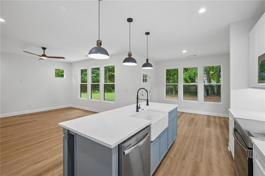 Furnished interior view inside a new home in , Atlanta (Image 5).