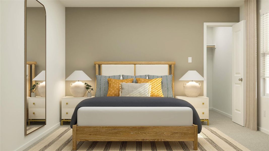 Furnished interior view inside a new home in River Bridge Ranch, San Marcos (Image 32).