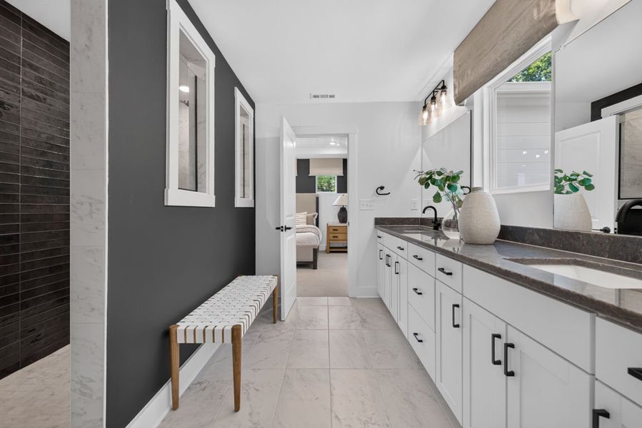 Representative furnished interior of a home built from the Wynfield by Pulte Homes in Bleckley Station, Ball Ground (Image 37).