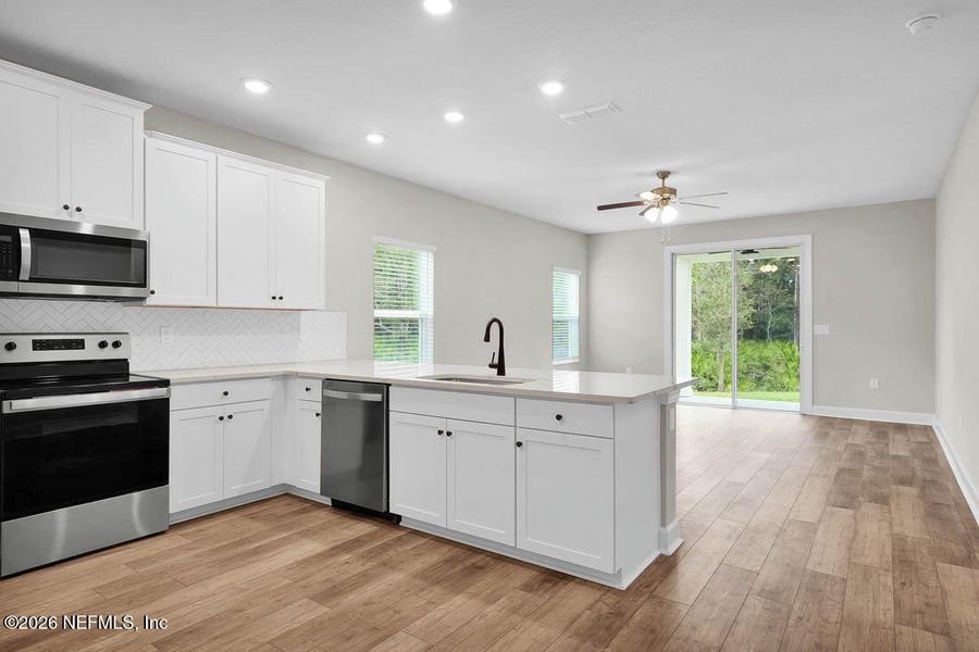 Furnished interior view inside a new home in , Jacksonville (Image 10).