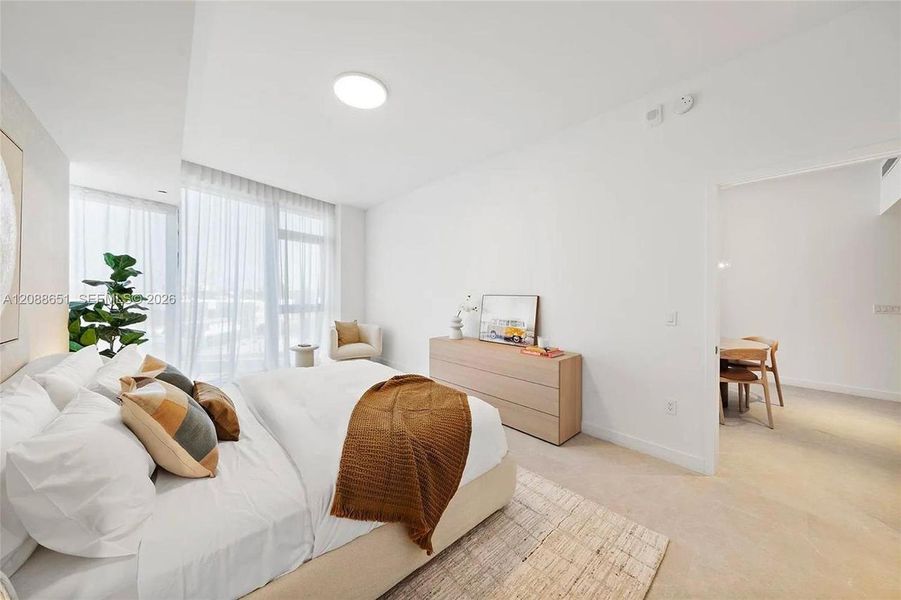 Furnished interior view inside a new home in , Miami Beach (Image 17). Furnished interior view inside a new home in , Miami Beach (Image 17).