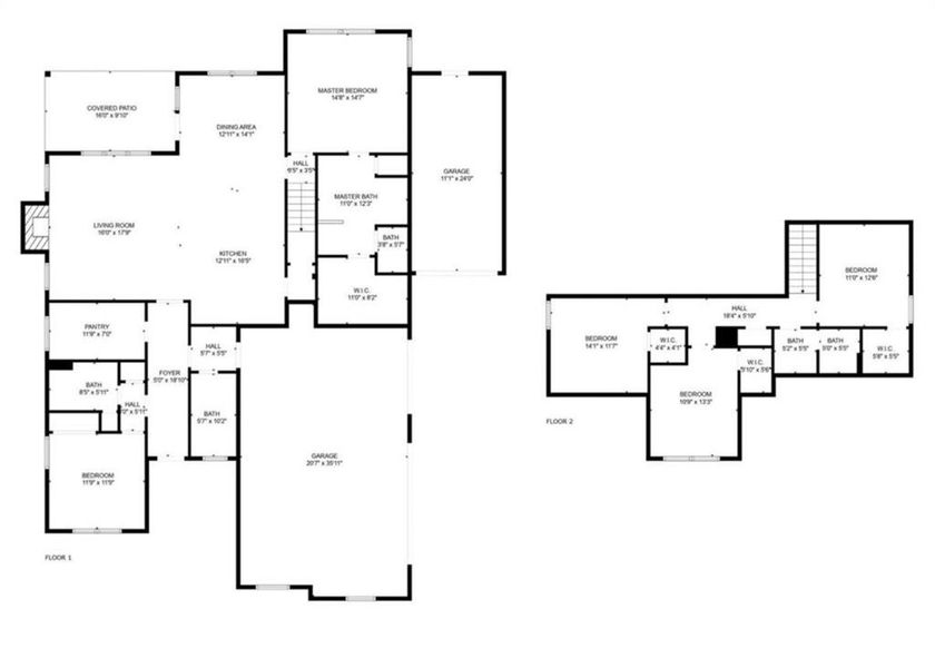 2D floor plan layout of this home in , Carrollton, GA (Image 3).