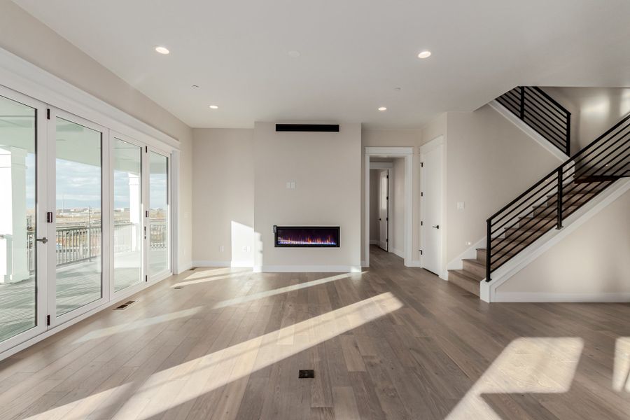 Representative unfurnished interior of a home built from the Luxe by Scott Felder Homes in Westerly, Erie (Image 16).