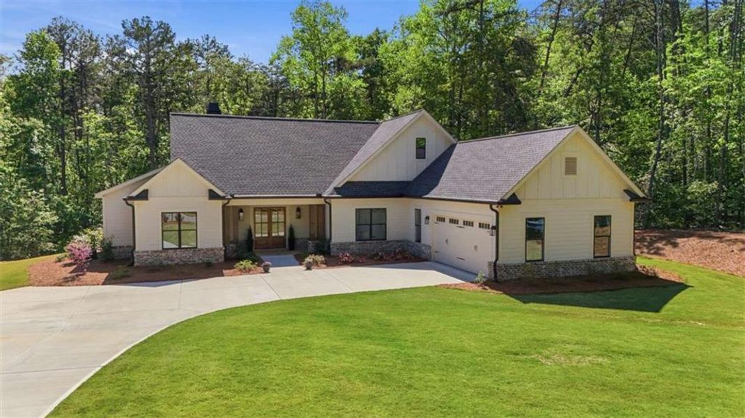 Front exterior of a new home in , Clarkesville, GA, highlighting curb appeal (Image 30).