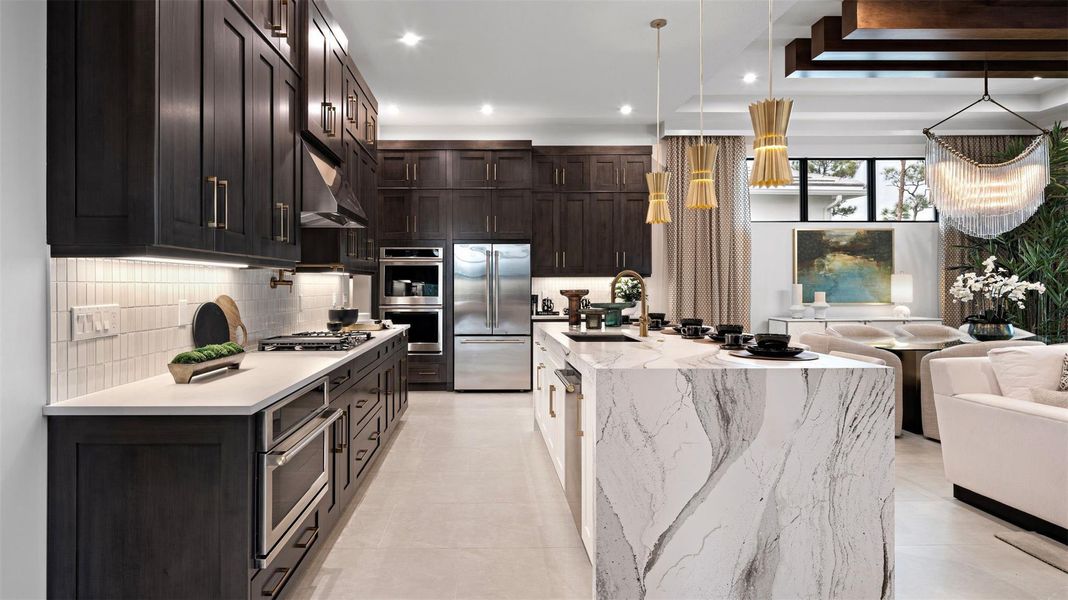 Furnished interior view inside a new home in L'Ambiance at Avenir, Palm Beach Gardens (Image 33).