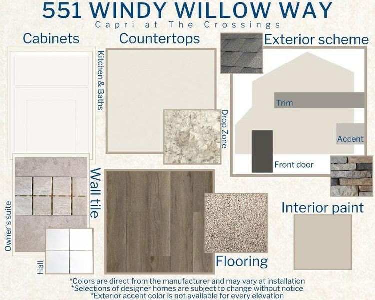 Capri - Colors for This home Capri - Colors for This home