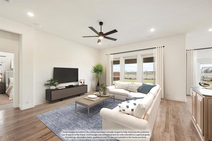 Furnished interior view inside a new home in Timberbrook, Justin (Image 9).