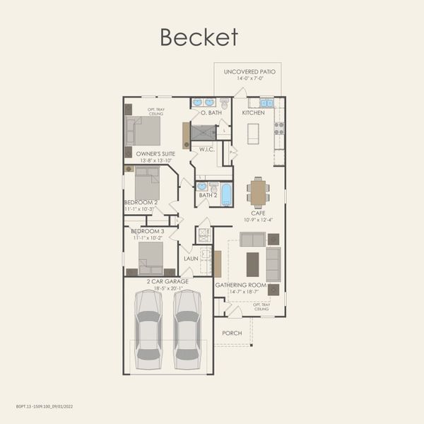 2D floor plan layout for the Becket by Pulte Homes in La Cima, San Marcos, TX (Image 3). 2D floor plan layout for the Becket by Pulte Homes in La Cima, San Marcos, TX (Image 3).