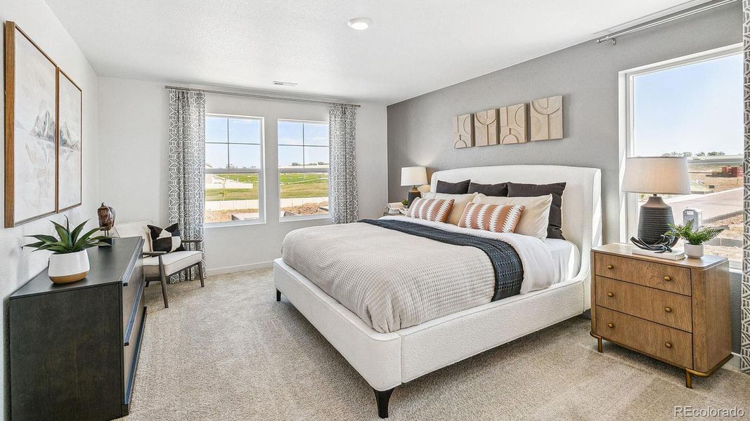 Furnished interior view inside a new home in The Ridge at Lorson Ranch, Colorado Springs (Image 4).