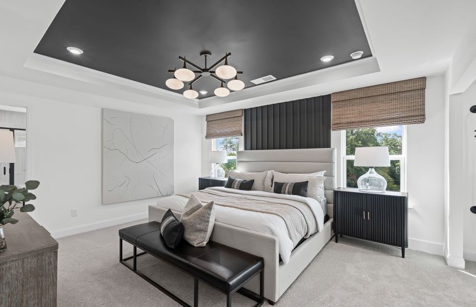 Furnished interior view inside a new home in Reunion, Flowery Branch (Image 9).