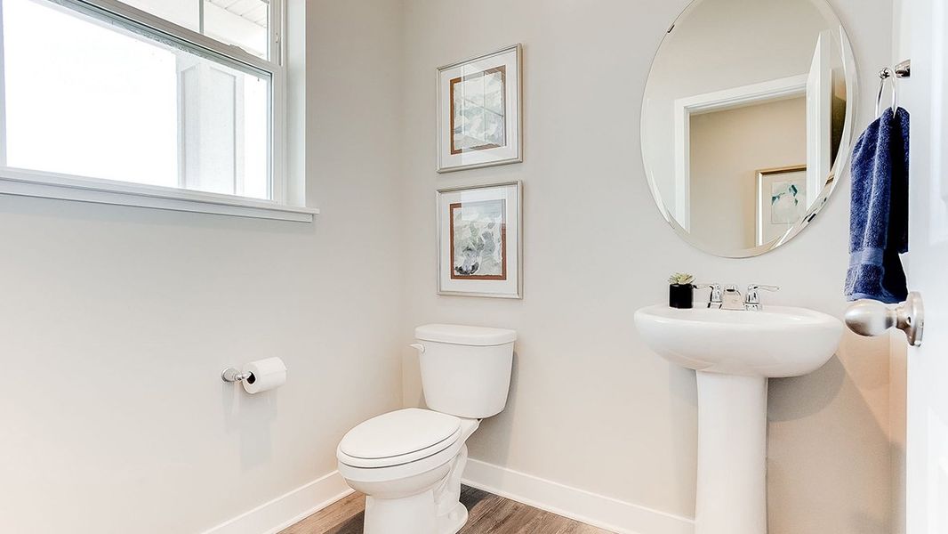 Representative furnished interior of a home built from the The Sienna by D.R. Horton in Thornton Townes, Raleigh (Image 12).