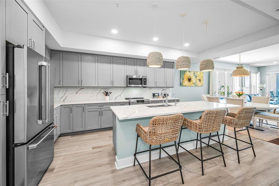 Furnished interior view inside a new home in , Madeira Beach (Image 9).