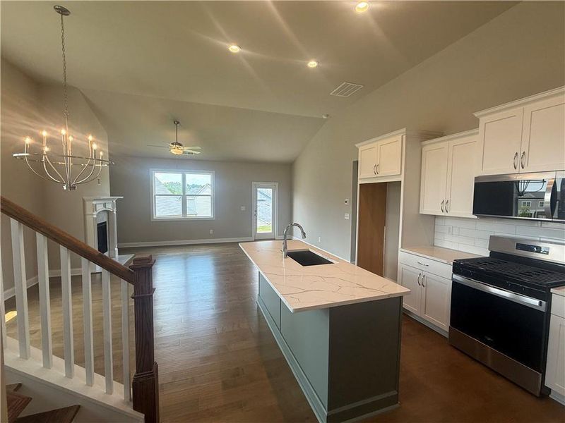Furnished interior view inside a new home in , Canton (Image 5). Furnished interior view inside a new home in , Canton (Image 5).