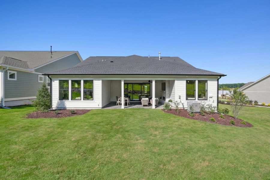 Representative exterior details of a home built from the Foxtail Manor by Tri Pointe Homes in Altis At Serenity, Fuquay Varina (Image 4).