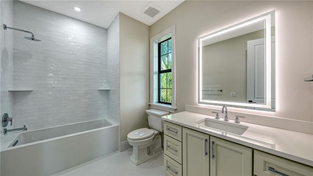 Furnished interior view inside a new home in , Sarasota (Image 42).