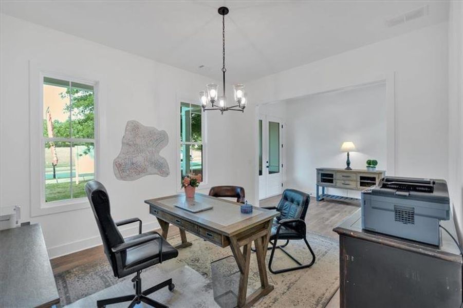 Furnished interior view inside a new home in , Cartersville (Image 37).