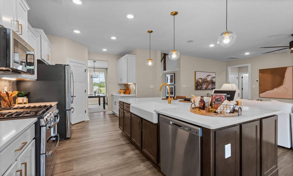 Representative furnished interior of a home built from the The Waverunner by Chesapeake Homes in Bridgewater - Shorehaven Village, Little River (Image 9).