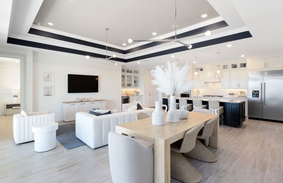 Representative furnished interior of a home built from the Mahogany Grand by Pulte Homes in Lakehaven Estates, Clermont (Image 15). Representative furnished interior of a home built from the Mahogany Grand by Pulte Homes in Lakehaven Estates, Clermont (Image 15).