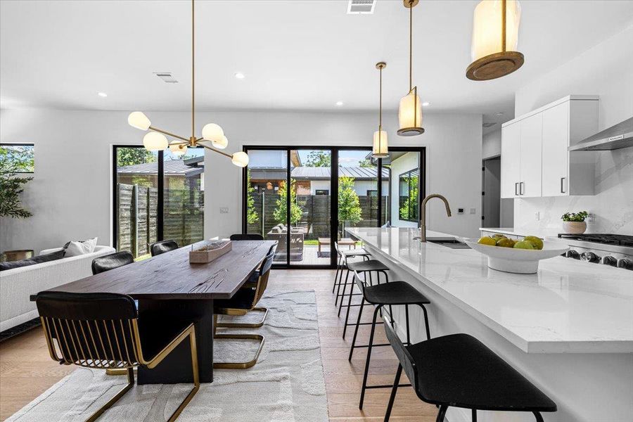 Furnished interior view inside a new home in , Austin (Image 9). Furnished interior view inside a new home in , Austin (Image 9).