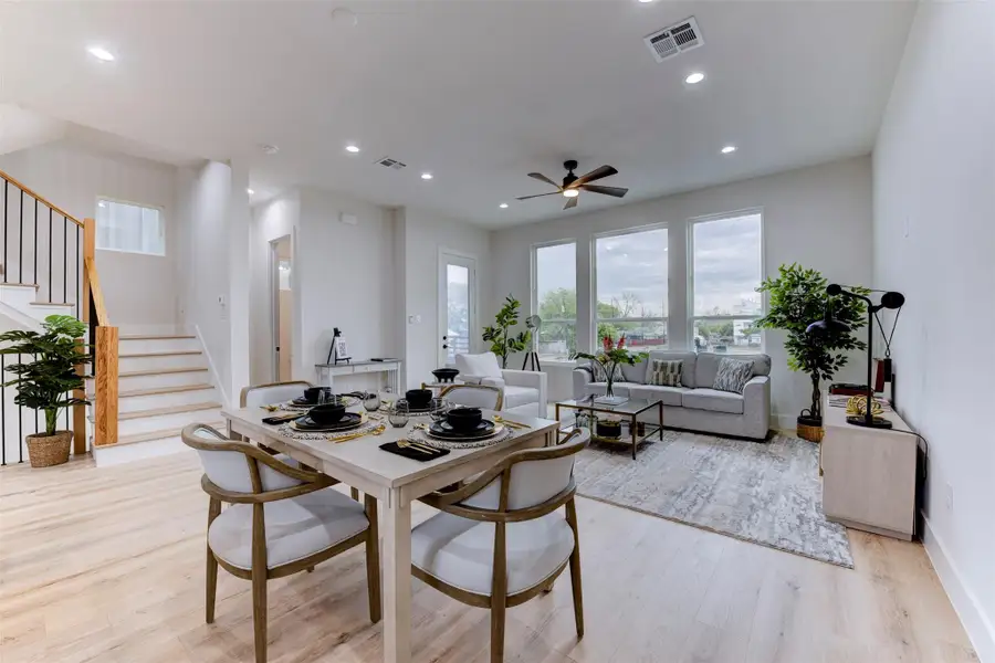 Furnished interior view inside a new home in , Houston (Image 10). Furnished interior view inside a new home in , Houston (Image 10).