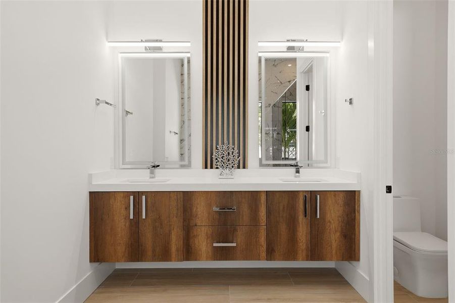 Furnished interior view inside a new home in , Sarasota (Image 13).