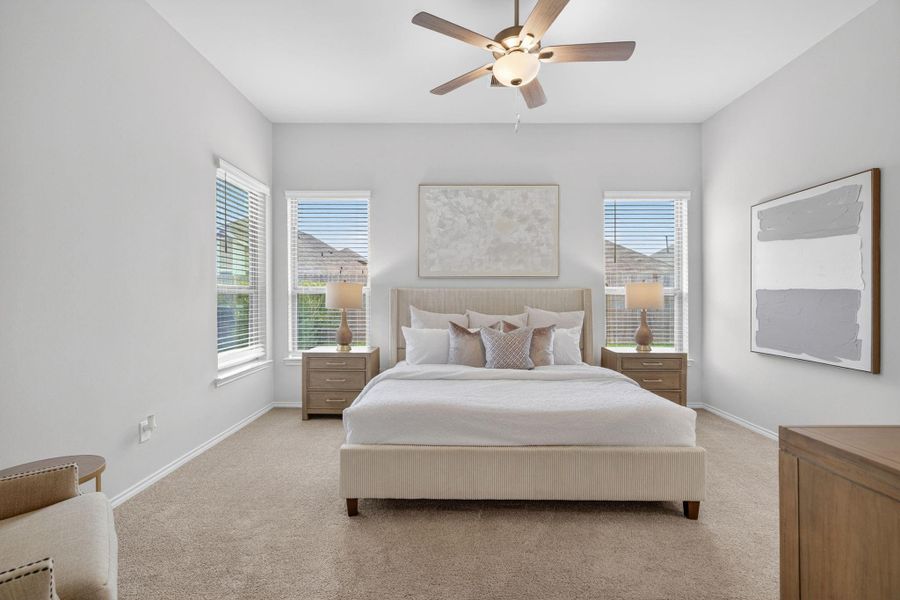 This master bedroom retreat is bright and inviting, and giving you a lot of space to relax. This master bedroom retreat is bright and inviting, and giving you a lot of space to relax.