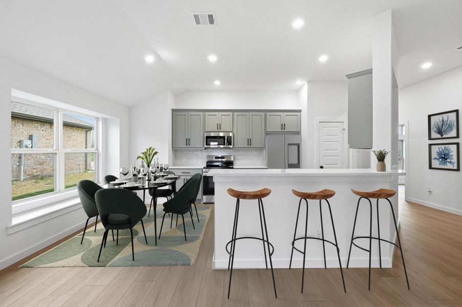 Representative furnished interior of a home built from the Hanover by Cheldan Homes in Craftsmen's Corner, Cleburne (Image 53).