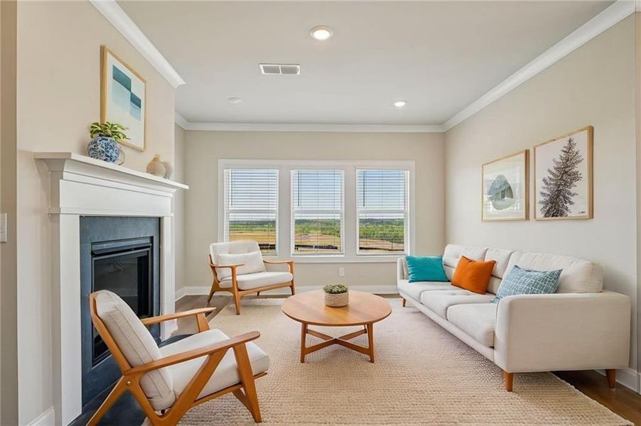 Furnished interior view inside a new home in River Pointe, Monroe (Image 10).
