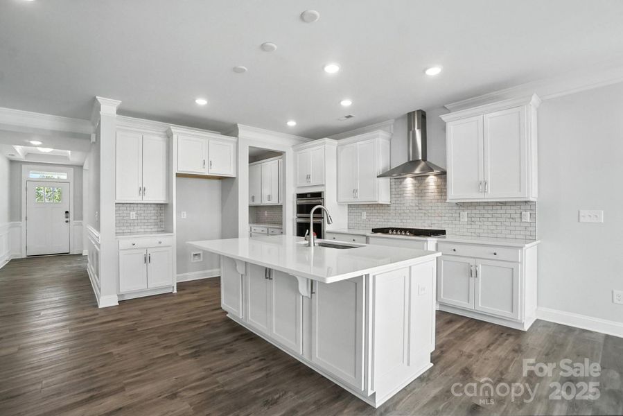 Furnished interior view inside a new home in Hampton Woods, Charlotte (Image 6).