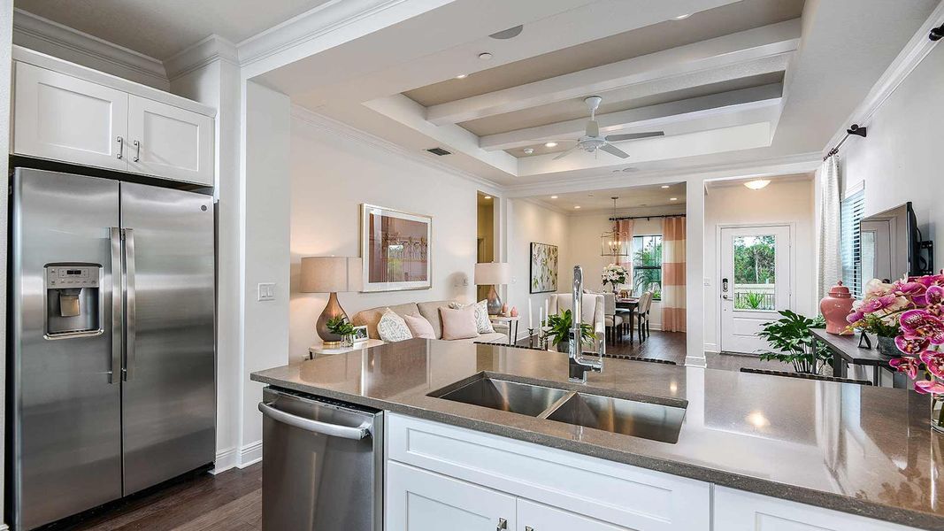 Furnished interior view inside a new home in Vicenza Real Estate and Homes for Sale in North Venice, FL - Neal Communities, Nokomis (Image 16). Furnished interior view inside a new home in Vicenza Real Estate and Homes for Sale in North Venice, FL - Neal Communities, Nokomis (Image 16).