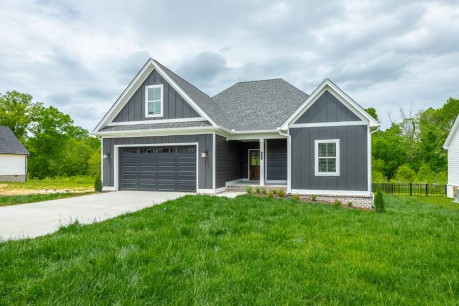 Representative exterior photo of a completed home built from the Ivy Springs by Riverstone Construction, LLC in Faith View, Ooltewah, TN (Image 2). Representative exterior photo of a completed home built from the Ivy Springs by Riverstone Construction, LLC in Faith View, Ooltewah, TN (Image 2).