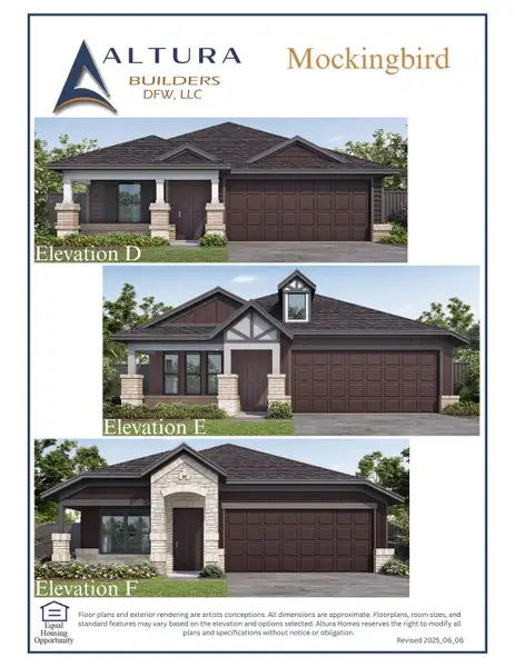 Representative rendering of the exterior for the Mockingbird by Altura Homes (Image 1). Representative rendering of the exterior for the Mockingbird by Altura Homes (Image 1).