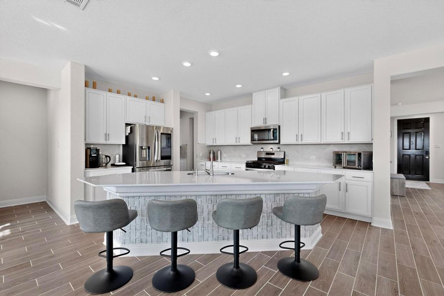 Furnished interior view inside a new home in Salerno - Hallmark Collection, Round Rock (Image 27).