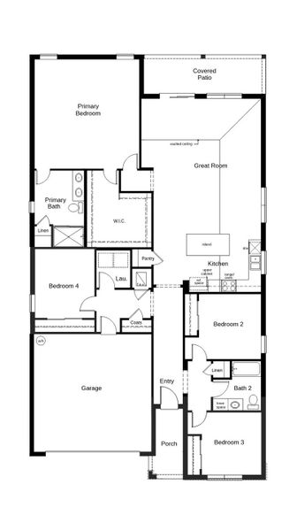 2D floor plan layout of this home in Hillside at Mount Dora, Mount Dora, FL (Image 2). 2D floor plan layout of this home in Hillside at Mount Dora, Mount Dora, FL (Image 2).