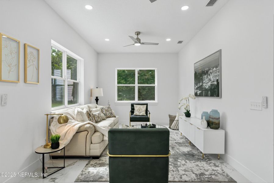 Furnished interior view inside a new home in , Jacksonville (Image 39).