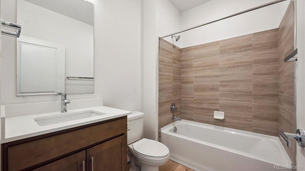 Furnished interior view inside a new home in Trails at Crowfoot, Parker (Image 9). Furnished interior view inside a new home in Trails at Crowfoot, Parker (Image 9).