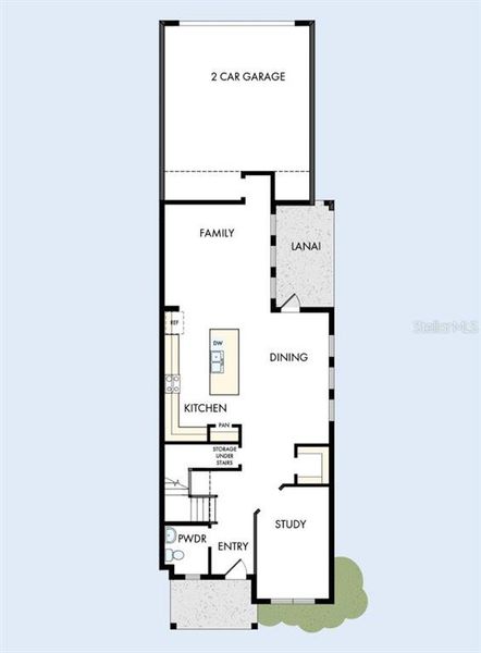 2D floor plan layout of this home in Laureate Park at Lake Nona - Garden Series, Orlando, FL (Image 5).