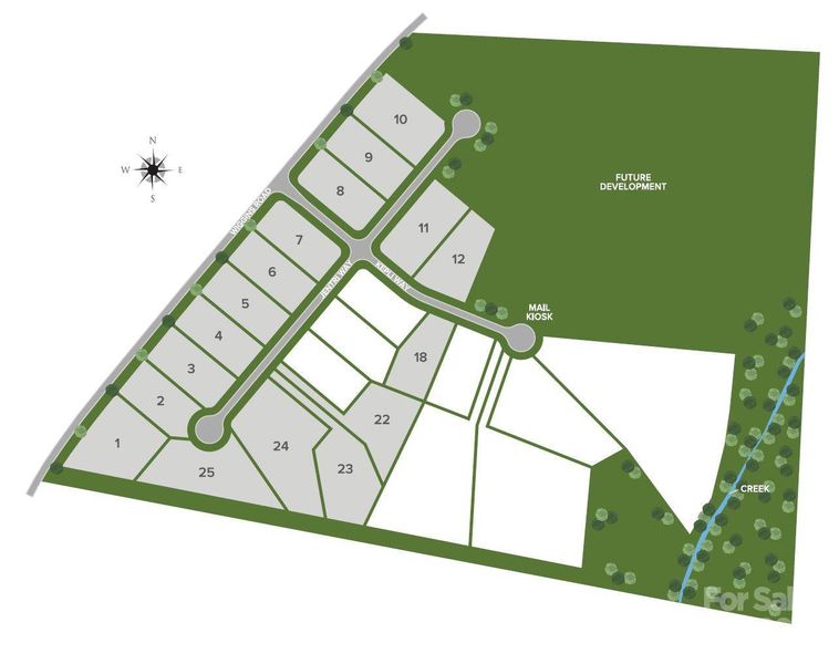 2D floor plan layout of this home in Brownstone Ridge, Mooresville, NC (Image 3).