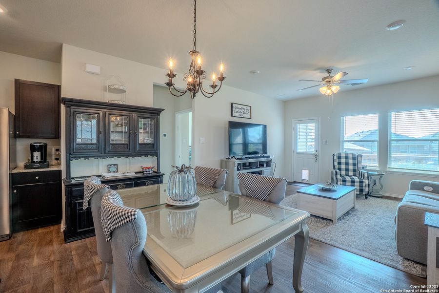 Furnished interior view inside a new home in The Links at River Bend, Floresville (Image 6).