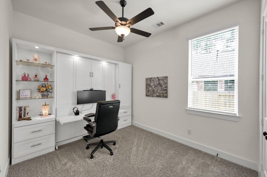 Furnished interior view inside a new home in The Woodlands Hills, Willis (Image 11).